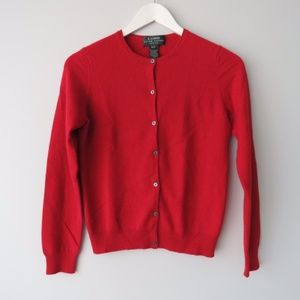Lauren Ralph Lauren Knit Cardigan Cashmere Sweater